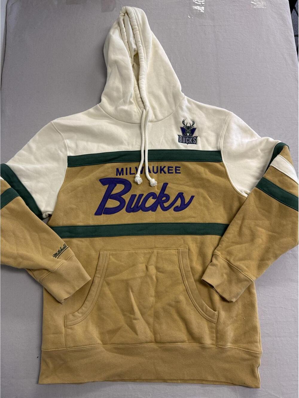 NBA Milwaukee Bucks Hoodie - Mitchell and Ness Hoodie - L